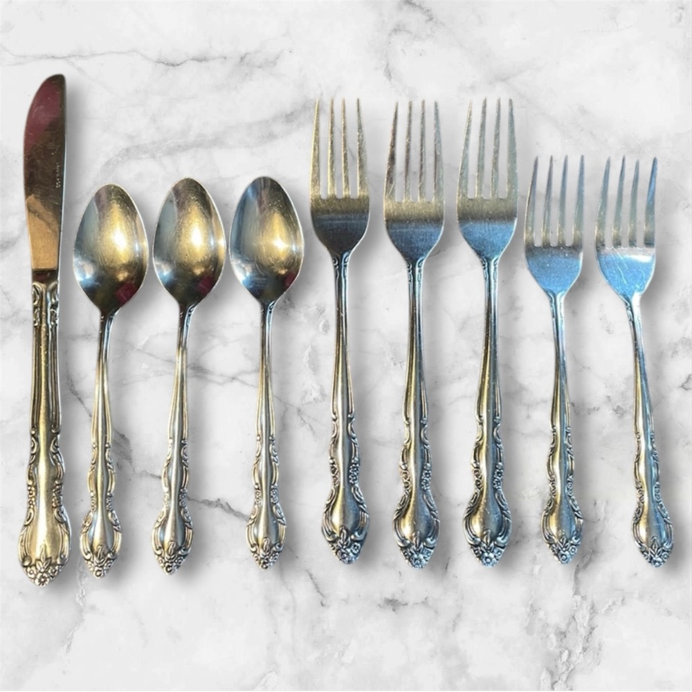 Floret designed Imperial IIC Stainless steel flatware set